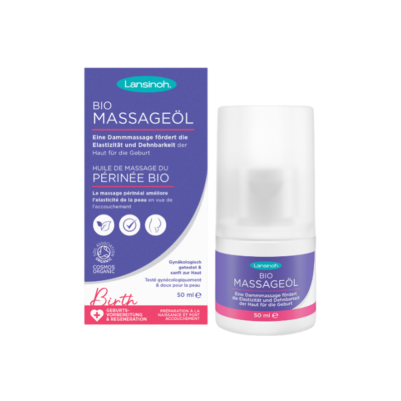 Lansinoh huile de massage du périnée bio 50ml