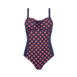 Amoena Alabama Maillot de bain une pièce 40B - Bleu foncé/ Rouille