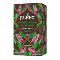 Pukka infusion menthe poivrée et réglisse bio 20 sachets