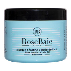 Rosebaie masque à la kératine et à l’huile de ricin 500ml
