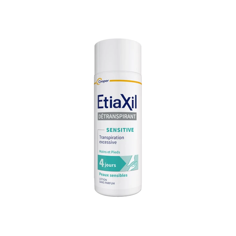 Etiaxil détranspirant traitement lotion pieds peaux sensibles 100ml