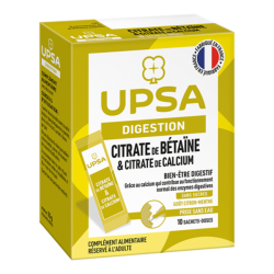 UPSA Digestion Citrate de Bétaïne & Citrate de Calcium 10 sachets-doses
