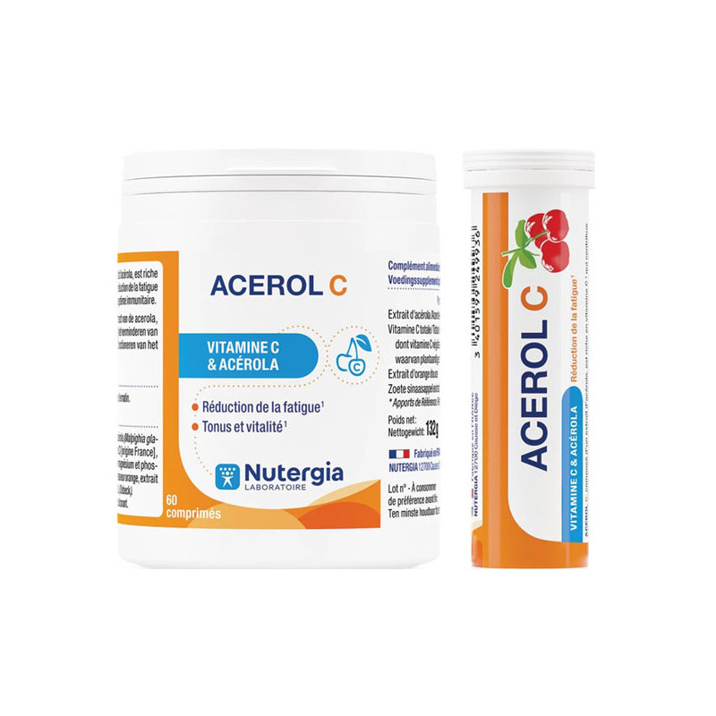 Nutergia Acerol C 60 comprimés + 15 offerts