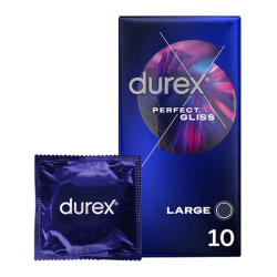 Durex Perfect Gliss extra lubrification 10 préservatifs