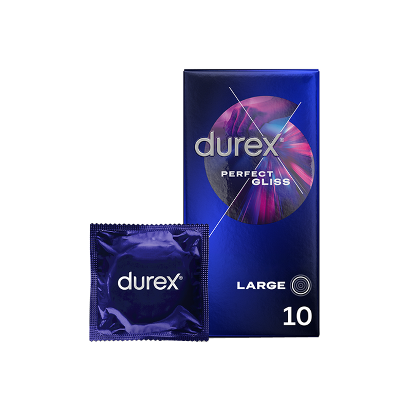 Durex Perfect Gliss extra lubrification 10 préservatifs
