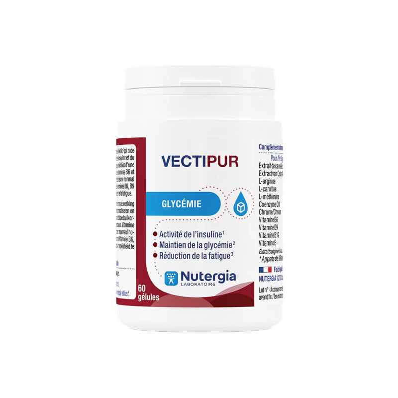 Nutergia Vectipur Glycémie 60 gélules
