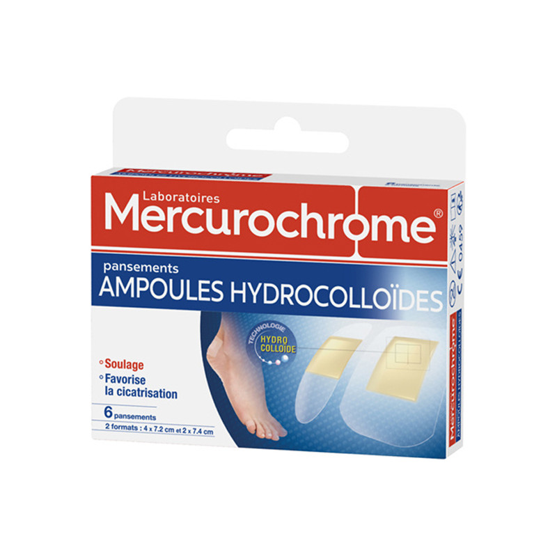 Mercurochrome Ampoules Hydrocolloïdes 6 pansements