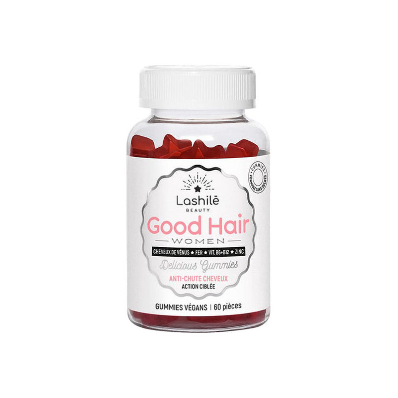 Lashilé Good Hair Women anti-chutes 60 gummies