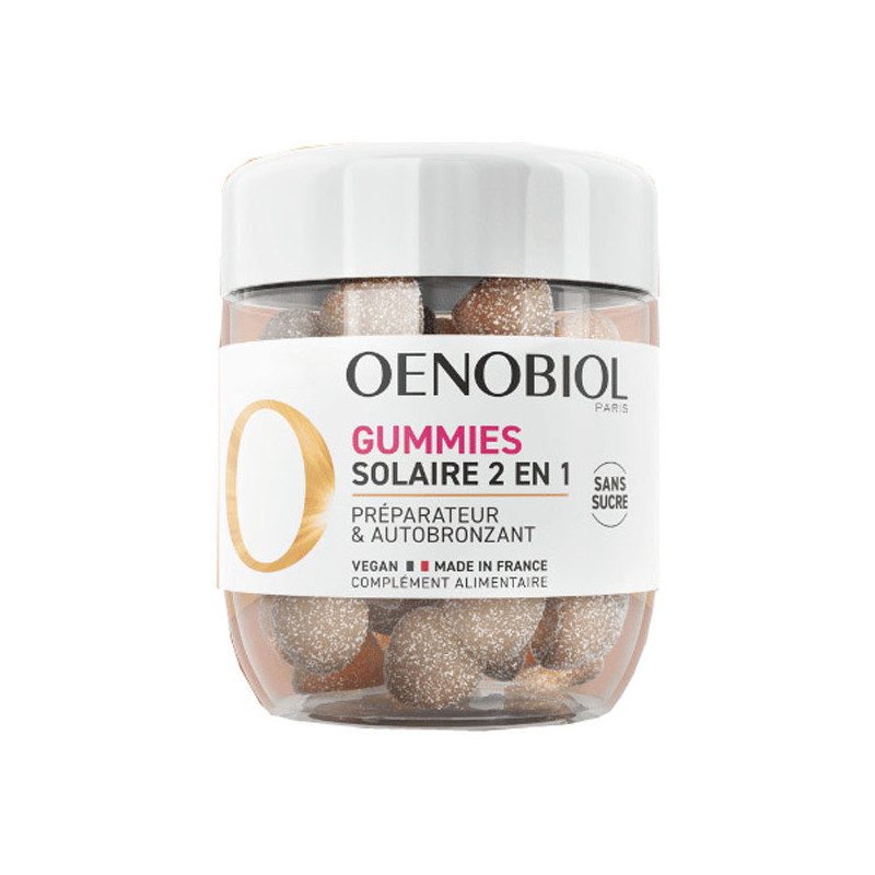 Oenobiol Solaire 2en1 Préparateur & Autobronzant 60 gummies