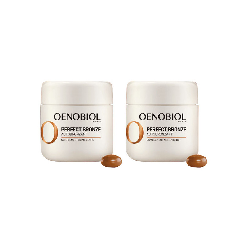 Oenobiol Duo Perfect Bronze Autobronzant + 2 éponges beauté