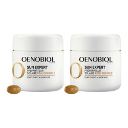 Oenobiol Sun Expert Préparateur solaire peau sensible lot de 2 x 30 capsules