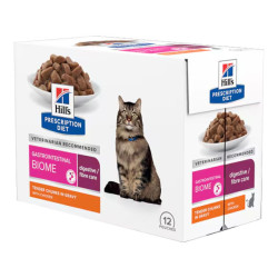Hill's Prescription Diet W/D Multi-Benefit chat adulte sachet repas poulet 12 x 85gr