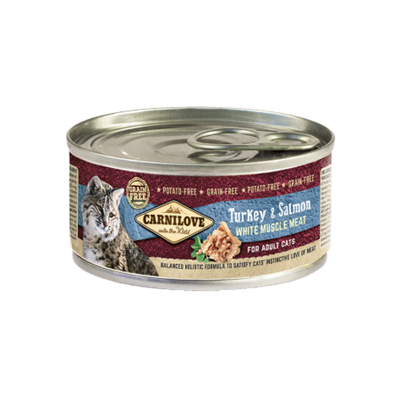 Carnilove Chats adultes pâtée dinde et saumon 100gr