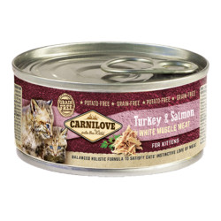 Carnilove Chatons pâtée dinde et saumon 100gr