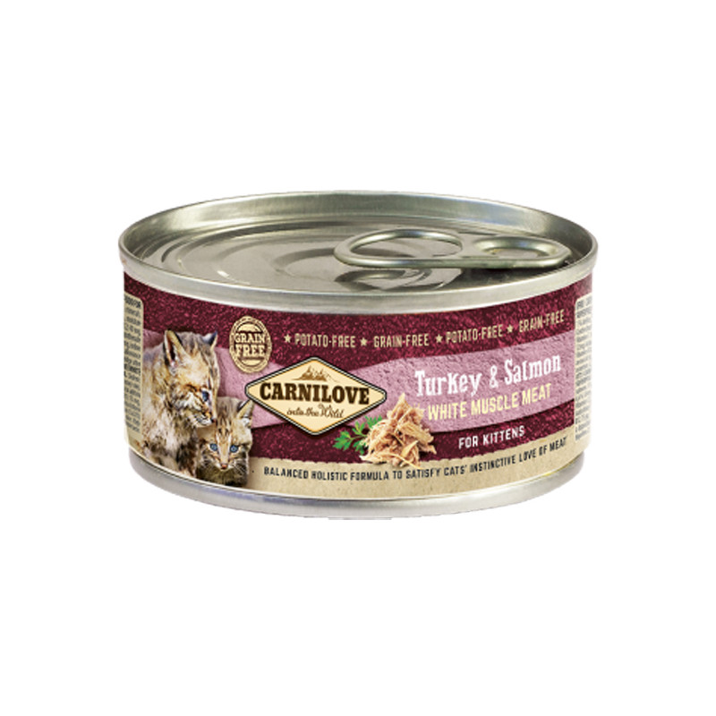 Carnilove Chatons pâtée dinde et saumon 100gr