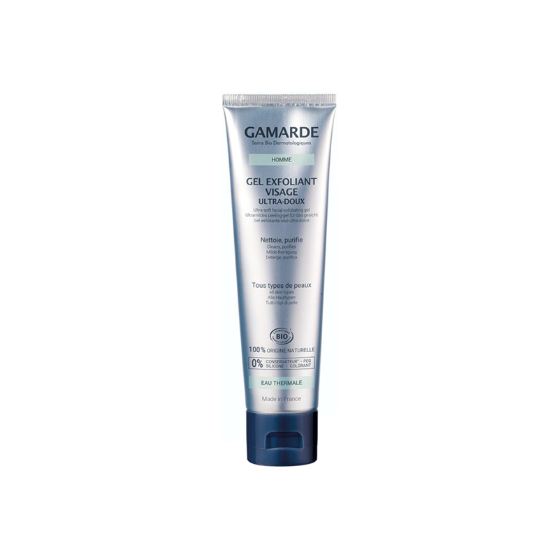 Gamarde Homme Gel Exfoliant visage ultra-doux bio 100gr