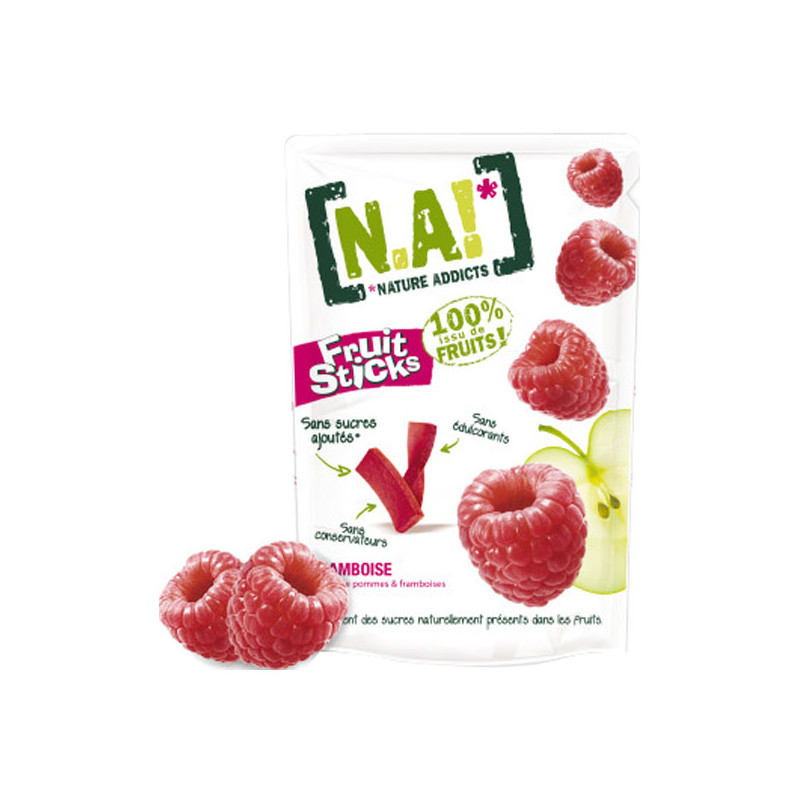 Nature Addicts Fruit Sticks goût framboise 40gr