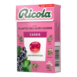 Ricola Cassis Bonbons sans sucres 50gr