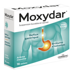 Moxydar suspension buvable en 16 sachets