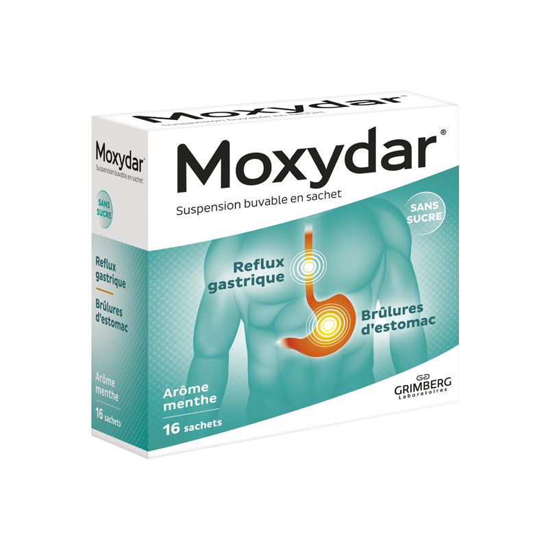 Moxydar suspension buvable en 16 sachets
