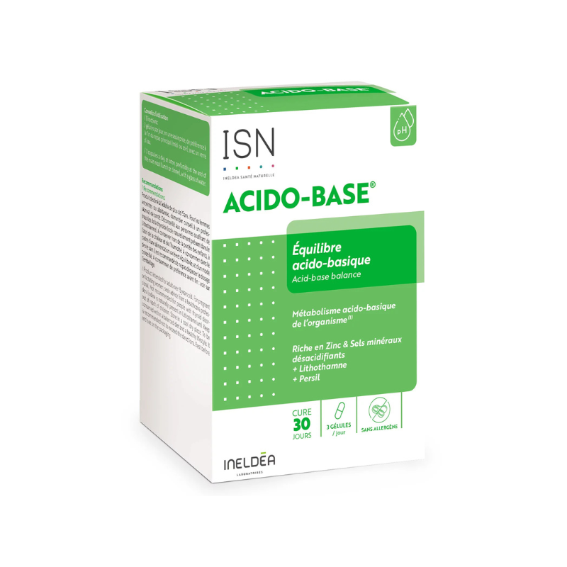 Ineldea Santé Naturelle Acido-Base Équilibre acido-basique 90 gélules