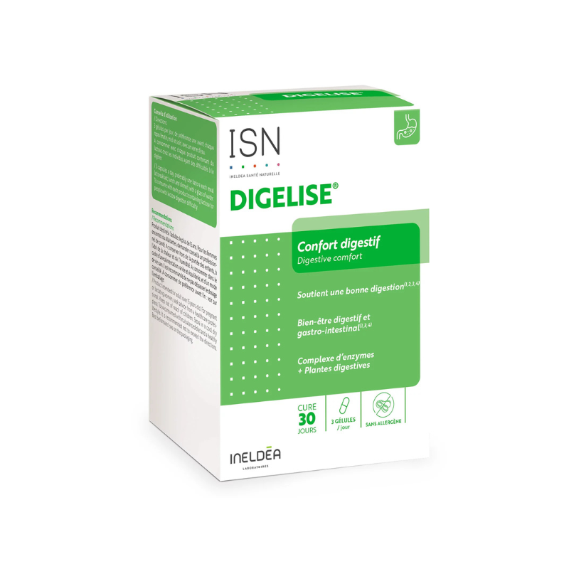 Ineldea Santé Naturelle Digelise Confort digestif 90 gélules