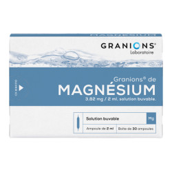 Granions Magnésium 3,82mg/2ml solution buvable 30 ampoules