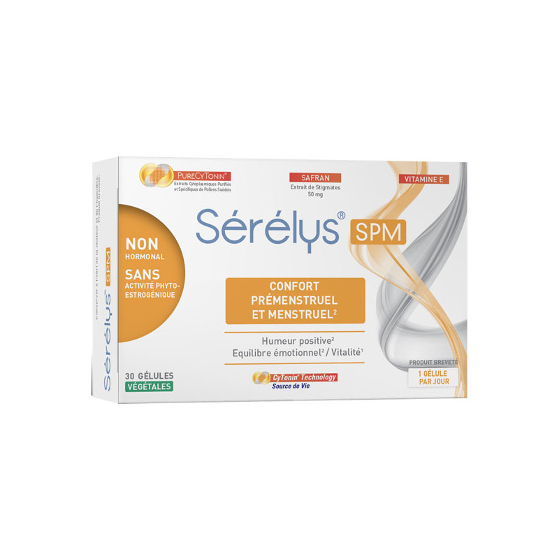 Sérélys SPM Confort Prémenstruel et Menstruel 30 gélules végétales