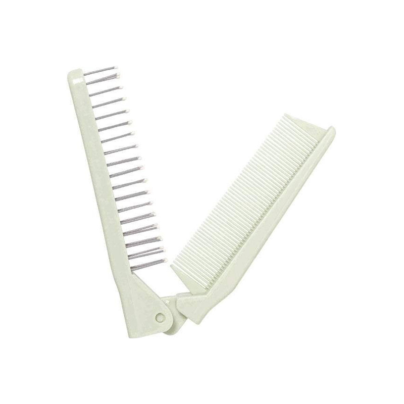 Plic Care Peigne brosse à cheveux pliable vert