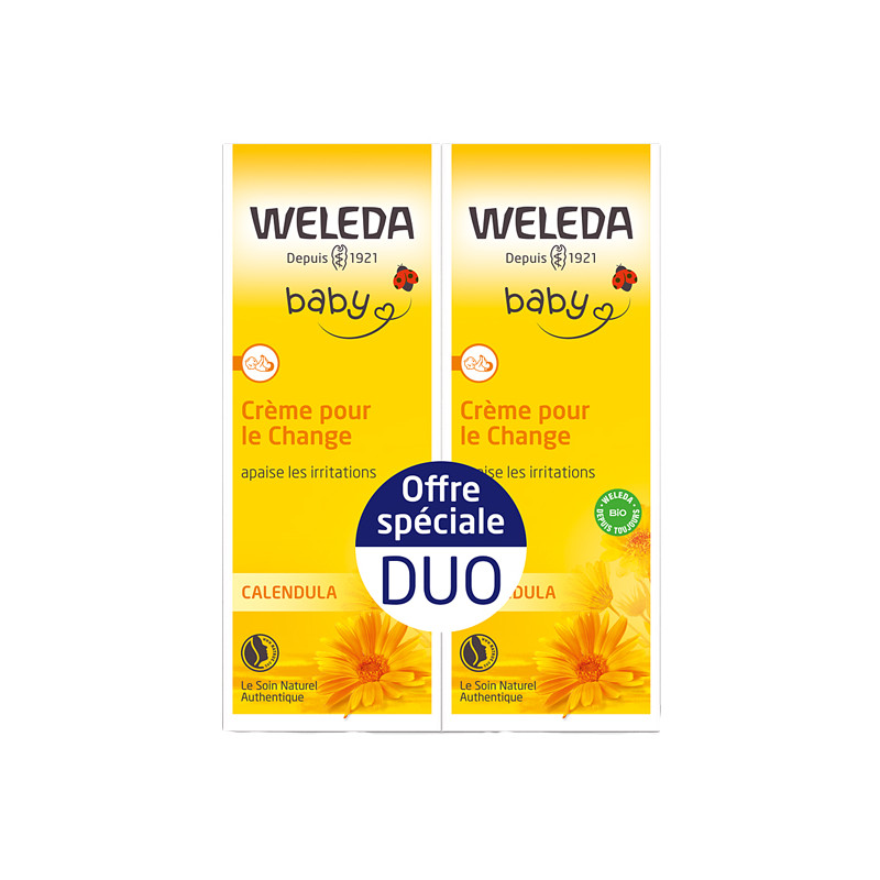 Weleda Baby Crème pour le change calendula lot de 2 x 75ml