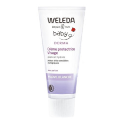Weleda Baby Derma Crème protectrice visage mauve blanche 50ml