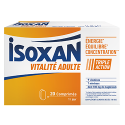 Isoxan Vitalité adulte 20 comprimés