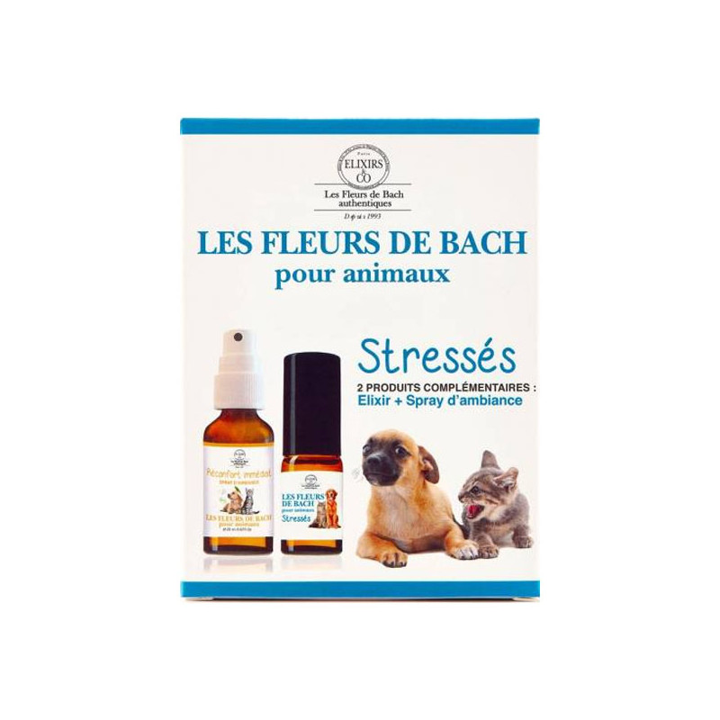 Elixir&Co Duo Les Fleurs de Bach pour animaux stressés