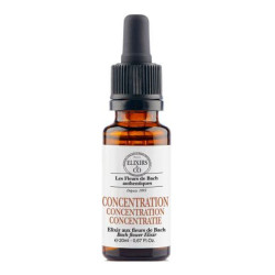 Elixirs&Co Concentration Élixirs aux Fleurs de Bach bio 20ml