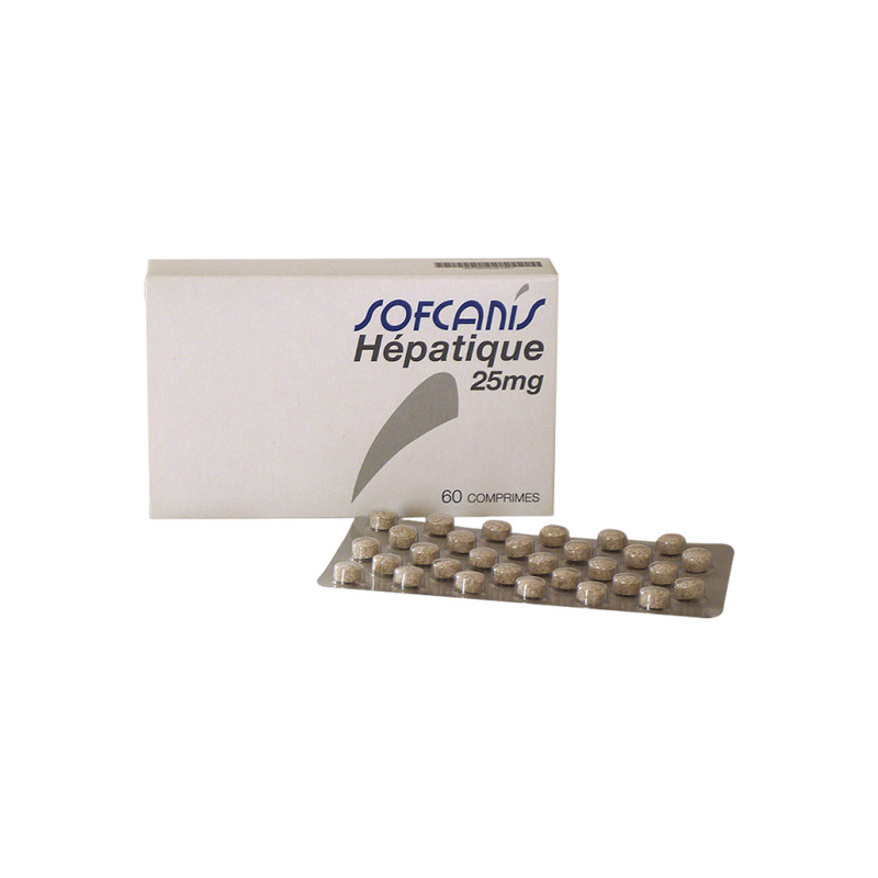 Moureau Sofcanis Hépatique 25mg 60 comprimés