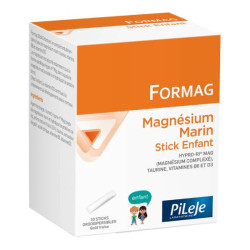 Pileje Formag Magnésium Marin Enfant goût fraise 20 Sticks orodispersibles