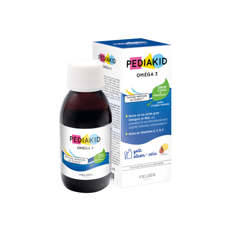 Pediakid Oméga 3 goût citron - cola 125ml