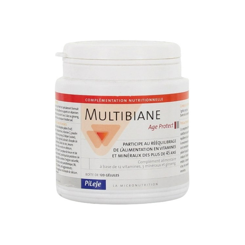 Pileje Multibiane Age protect 120 gélules
