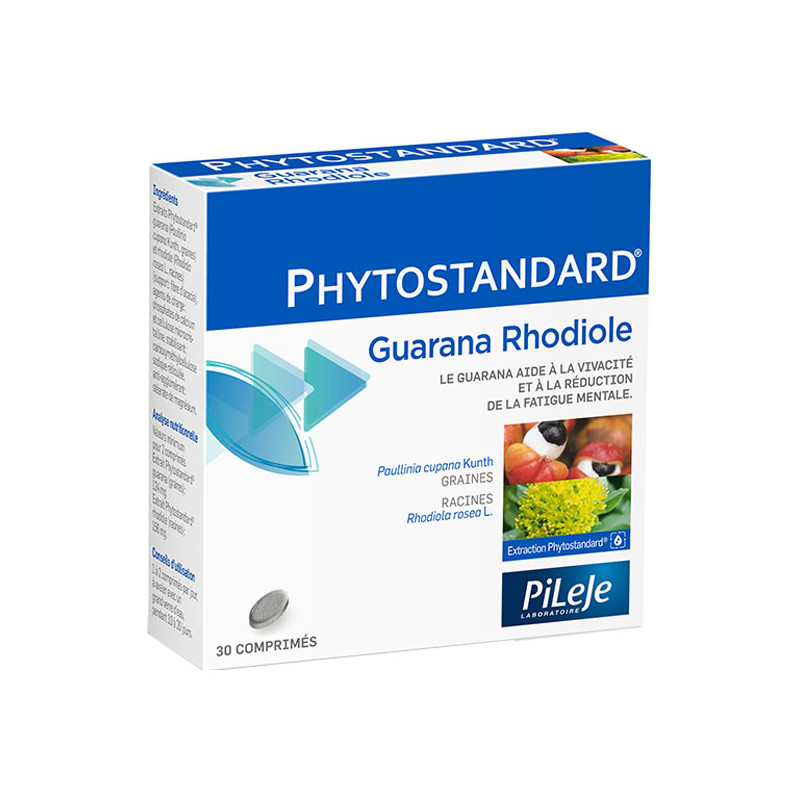 Pileje Phytostandard Guarana Rhodiole 30 comprimés