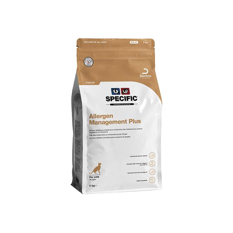 Specific FOD-HY Allergen Management Plus croquettes chat 4x400gr