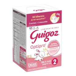 Guigoz Optipro Lait 2ème âge 6 mois 1,2kg