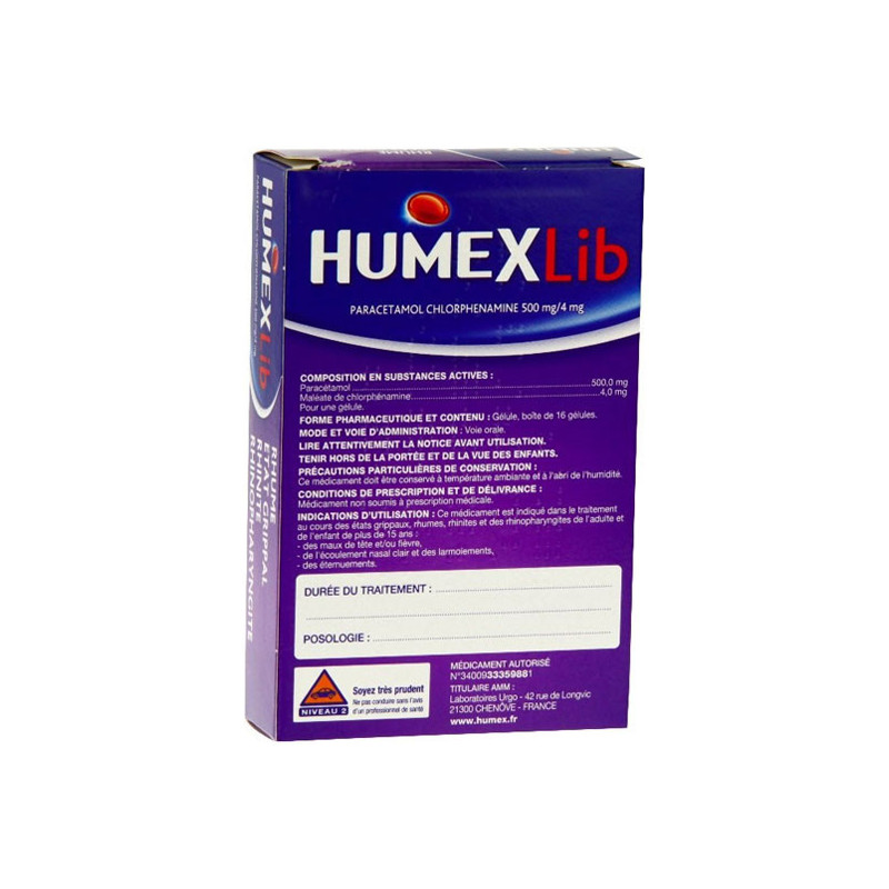 HumexLib Paracétamol...