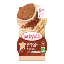 Babybio Semoule au lait coco bio dès 6 mois 2 x 100gr