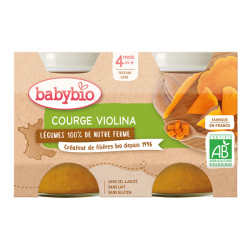 Babybio Courge violina de notre ferme 4 mois et + 2 x 130gr