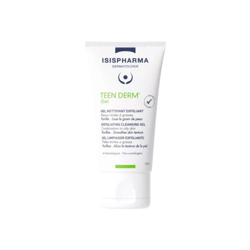 Isispharma Teen Derm Gel nettoyant exfoliant 150ml