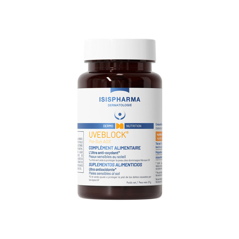 Isispharma Uveblock Pre-Sun AOX 60 gélules