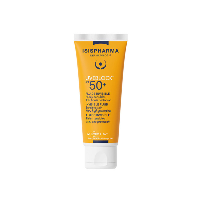 Isispharma Uveblock Ultra-fluide toucher sec invisible SPF50+ 40ml