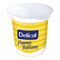 Delical Nutra’Pote Dessert aux fruits saveur pomme-banane lot de 4x200ml