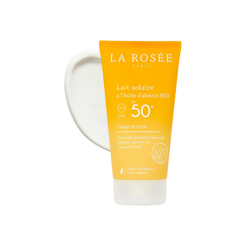 La Rosée Lait solaire à l'huile d'abricot bio SPF50+ 150ml