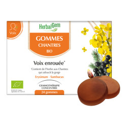 Herbalgem Gommes chantres bio 24 gommes